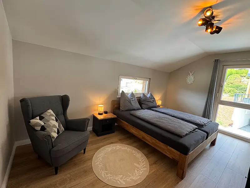 Ferienhaus Almrausch Schlafzimmer
